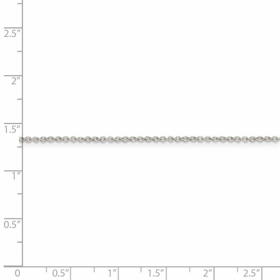 Lovely Rita's Chains Sterling Silver Polished 1.25-mm Cable Chain