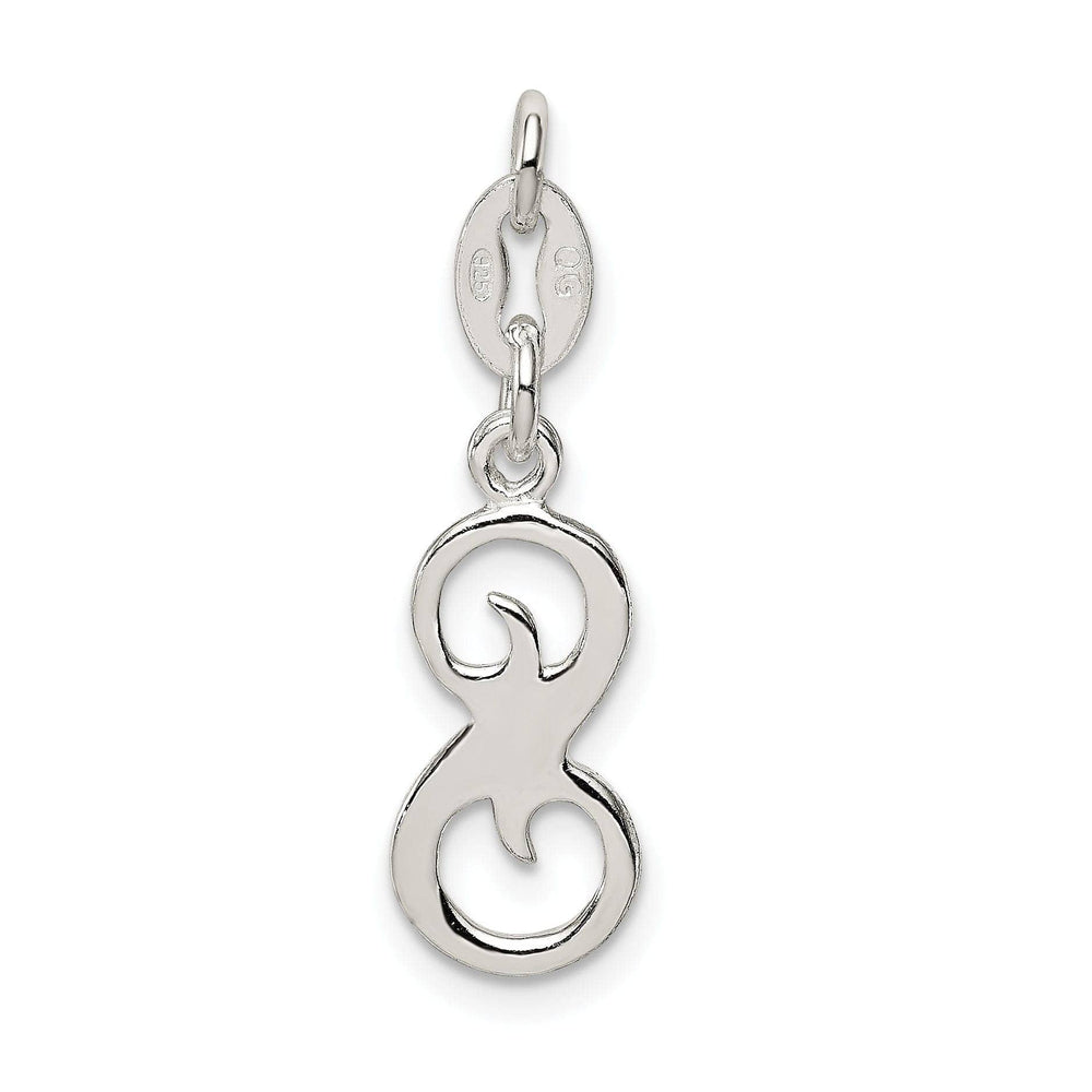 Lovely Rita's Chains Sterling Silver S Initial Pendant