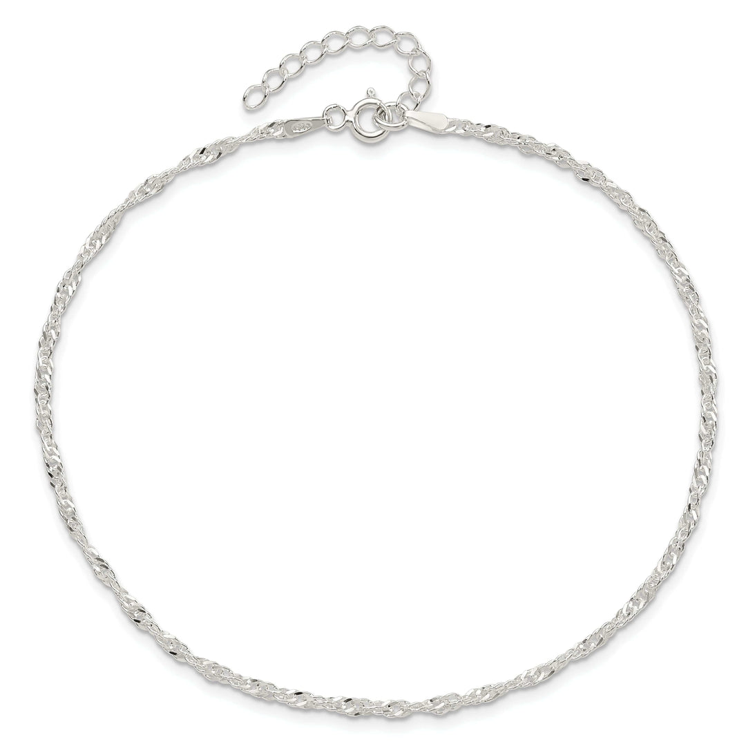 Lovely Rita's Chains Sterling Silver Singapore Chain Anklet