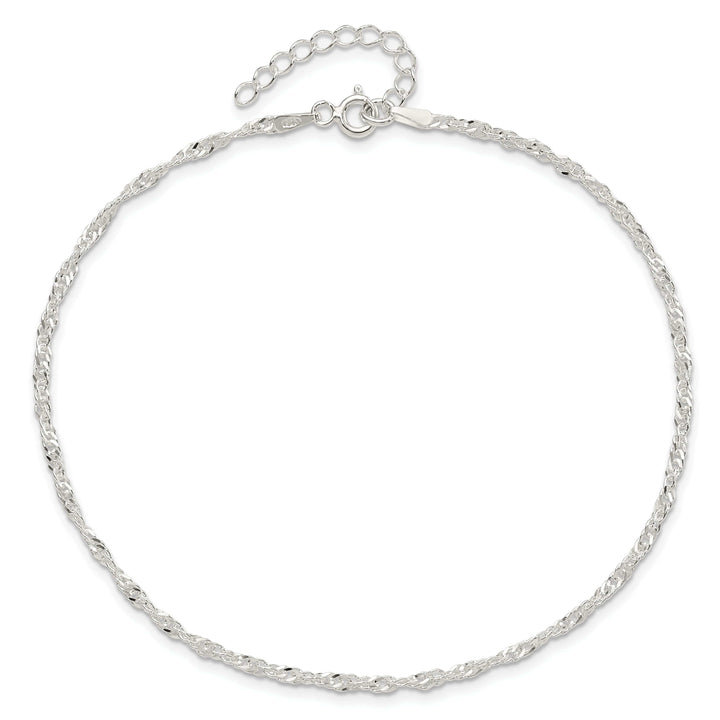 Lovely Rita's Chains Sterling Silver Singapore Chain Anklet