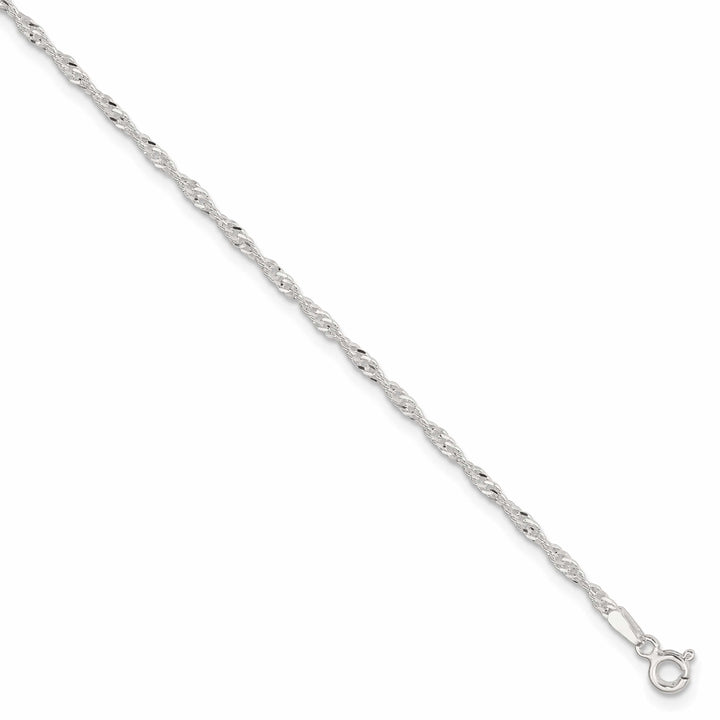 Lovely Rita's Chains Sterling Silver Singapore Chain Anklet