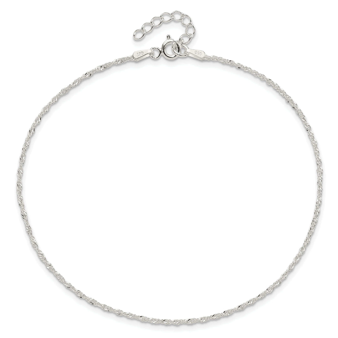 Lovely Rita's Chains Sterling Silver Singapore Chain Anklet