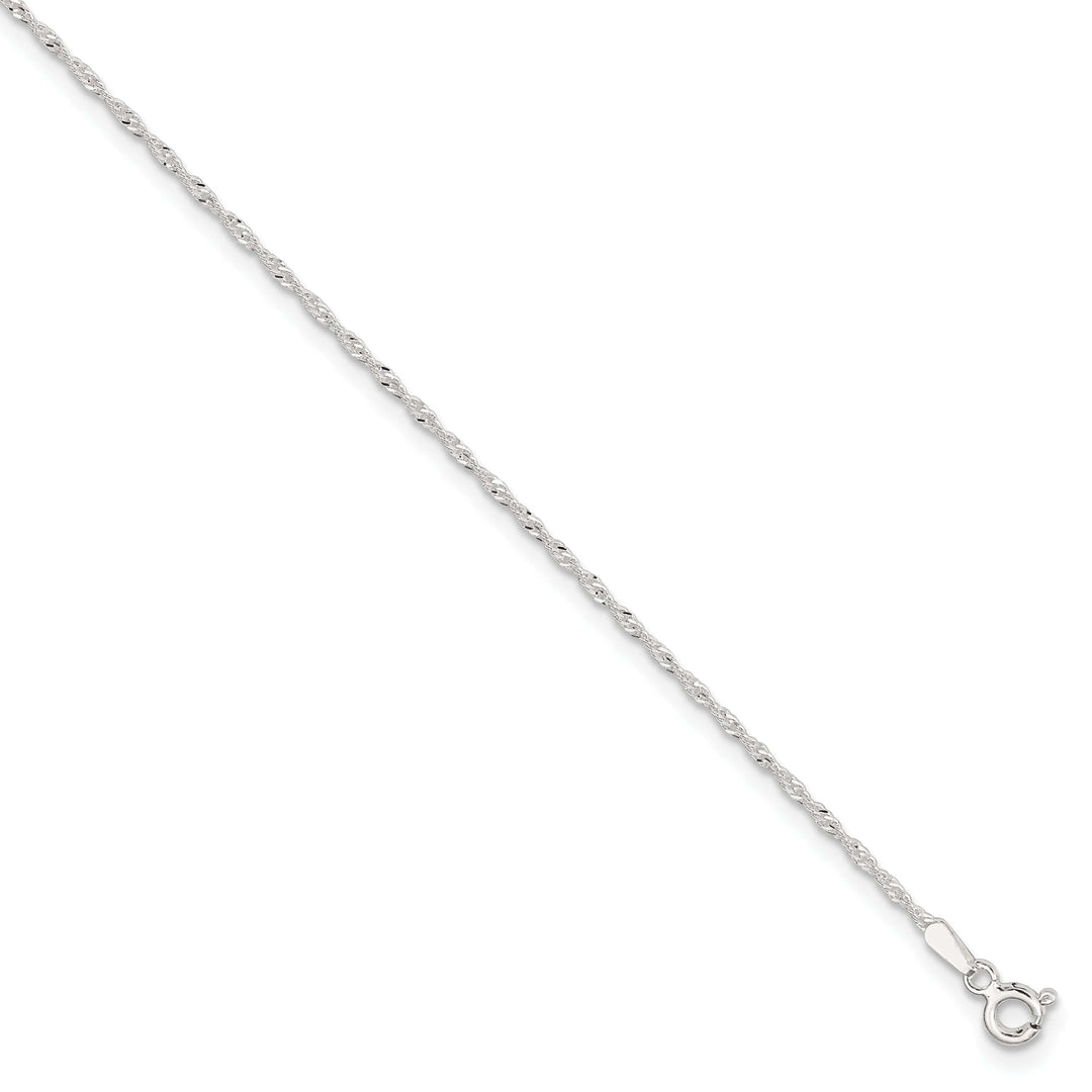 Lovely Rita's Chains Sterling Silver Singapore Chain Anklet