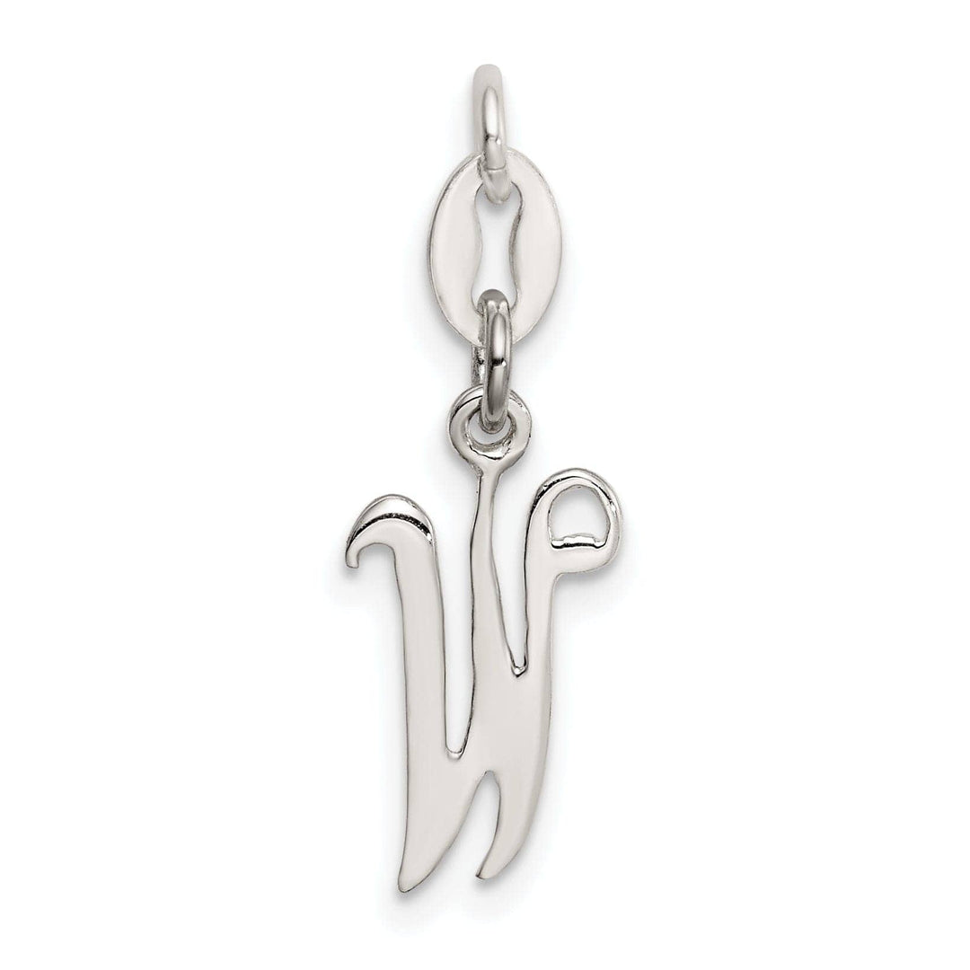 Lovely Rita's Chains Sterling Silver W Initial Pendant