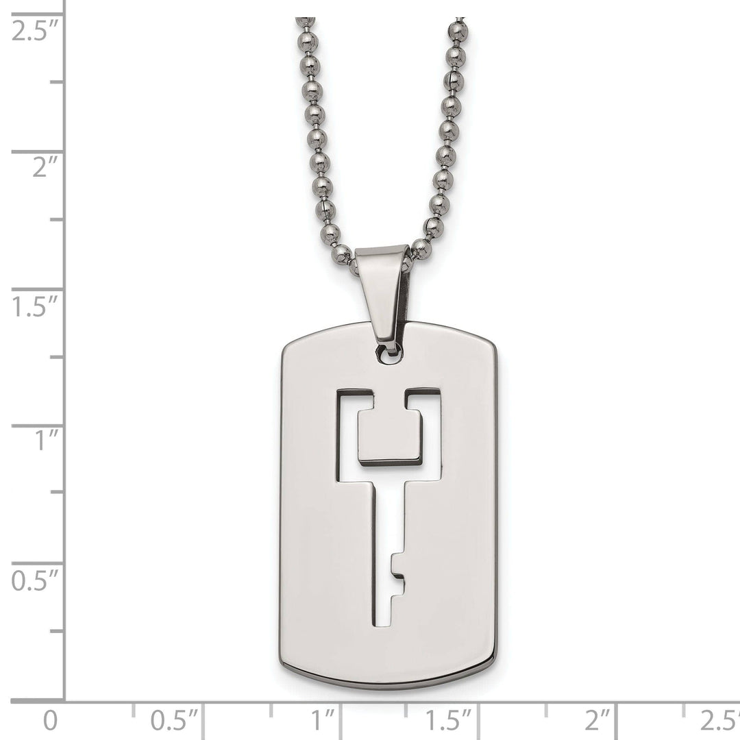 Chisel Chains Tungsten Dog Tag Chain