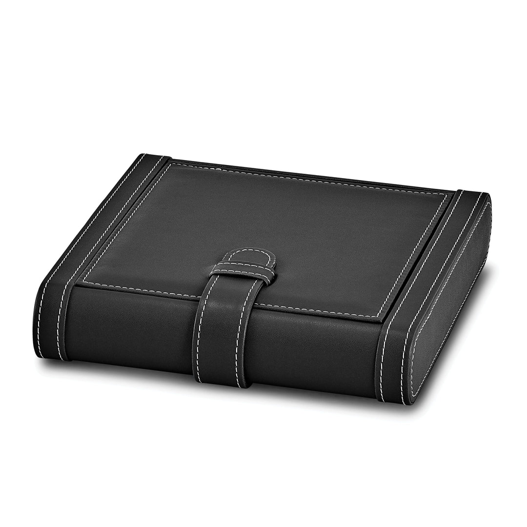 Lovely Rita's Cigar Case Black PU Leather 5-Cigar Travel Case