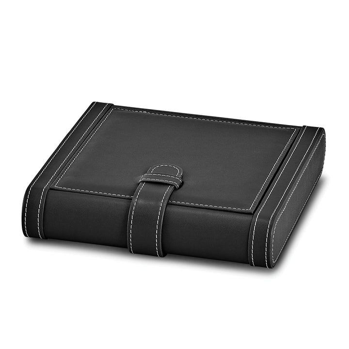 Lovely Rita's Cigar Case Black PU Leather 5-Cigar Travel Case