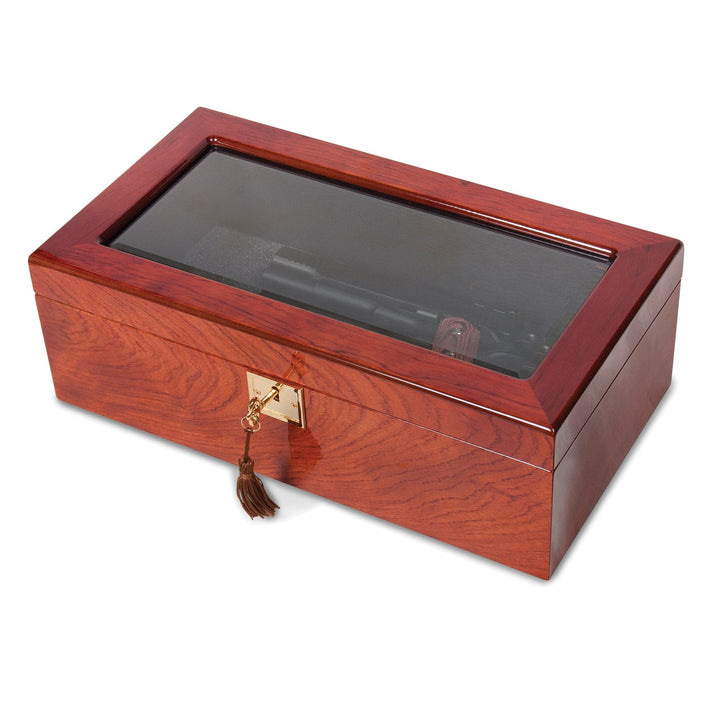 Lovely Rita's Collector Box Rosewood Veneer Glass Multi Use Collector Box