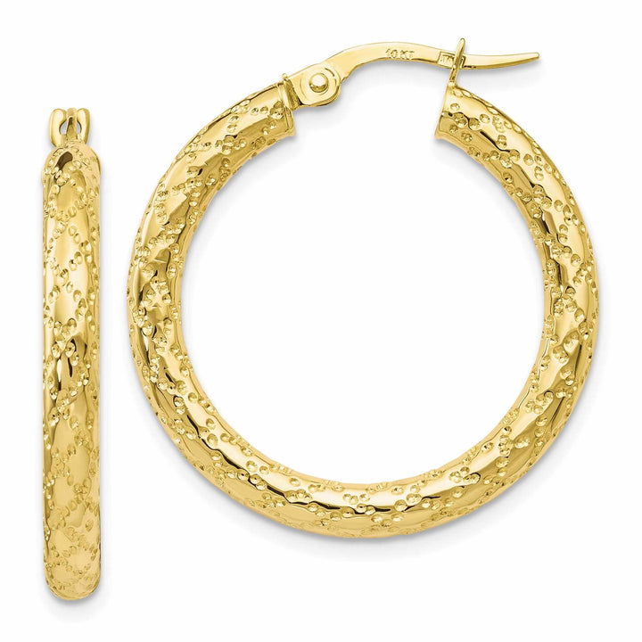 Lovely Rita's Earrings 10k Yellow Gold Hinged Hoop Earrings