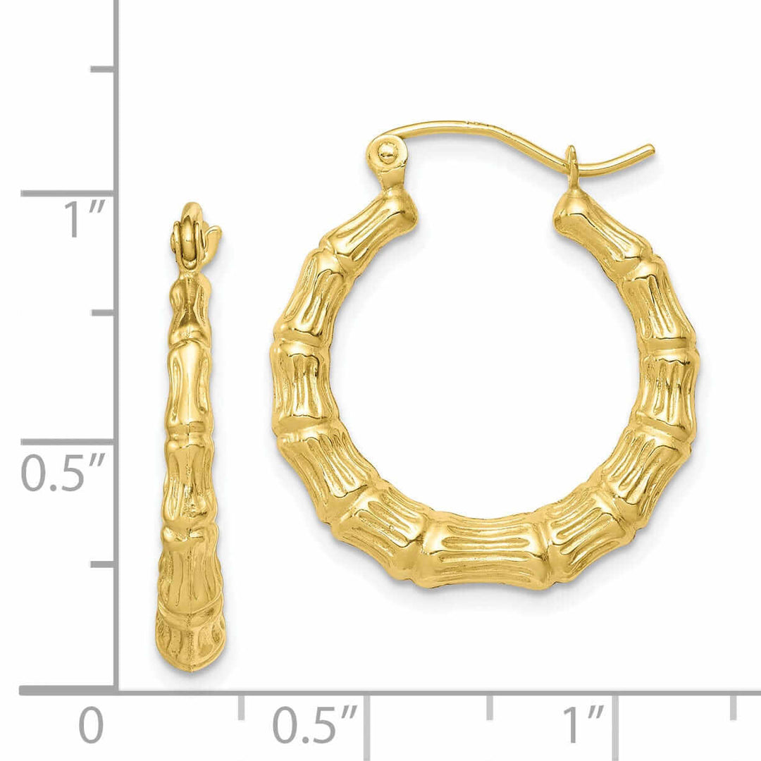 Lovely Rita's Earrings 10k Yellow Gold Hinged Polished Classic Earrings