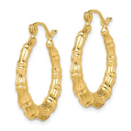 Lovely Rita's Earrings 10k Yellow Gold Hinged Polished Classic Earrings