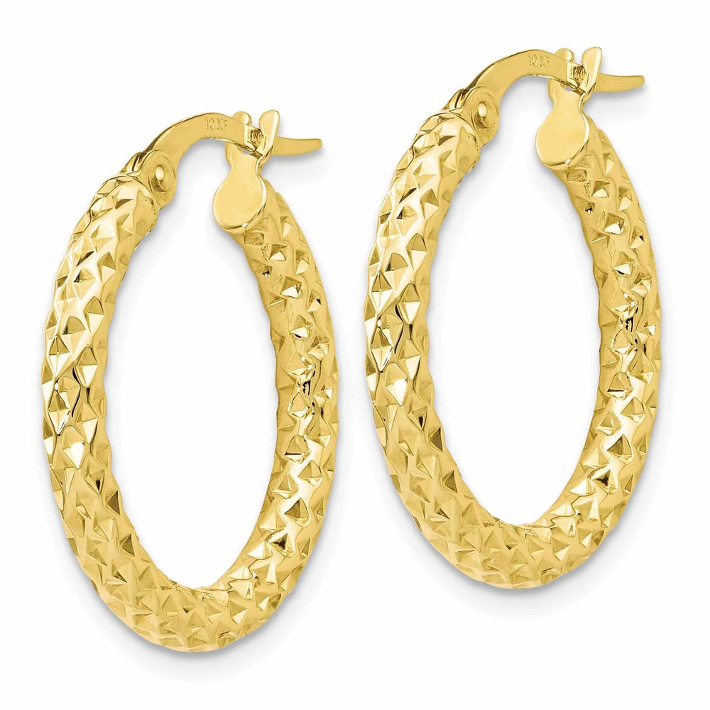 Lovely Rita's Earrings 10k Yellow Gold Polish D.C Hoop Earring