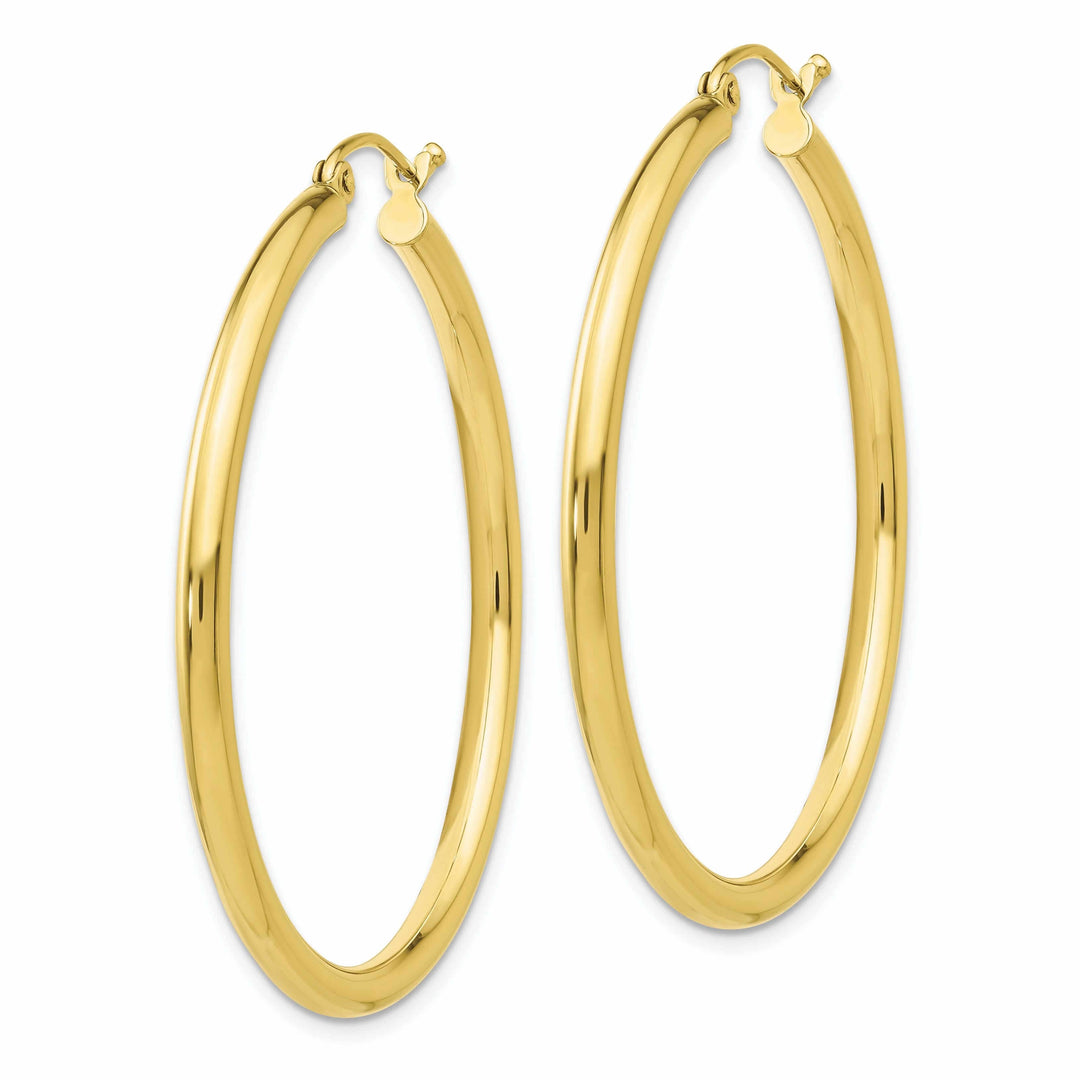 Lovely Rita's Earrings 10k Yellow Gold Polished 2.5MM Hollow Hoop Earring