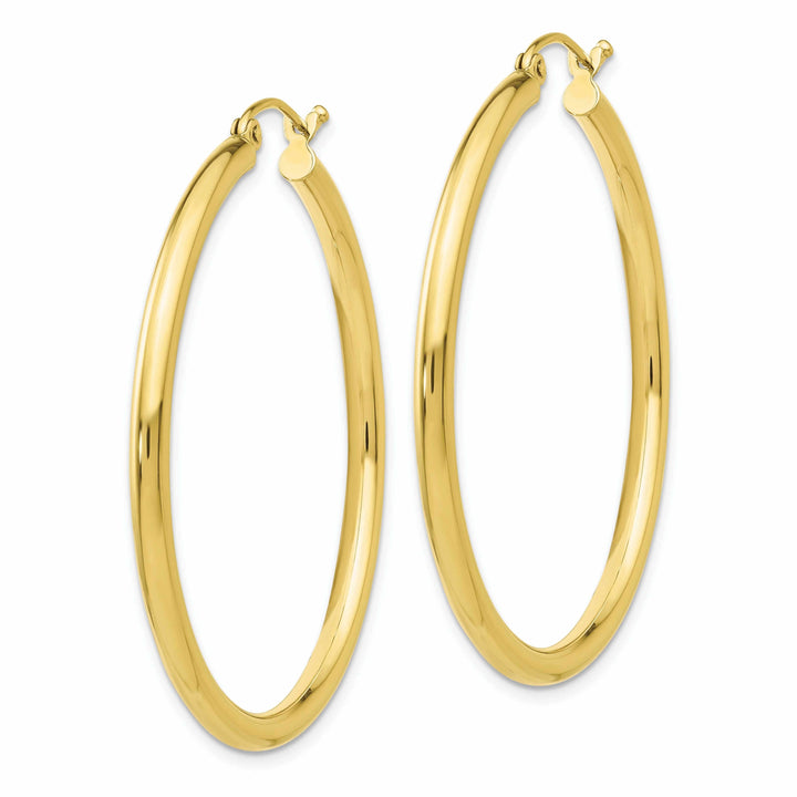 Lovely Rita's Earrings 10k Yellow Gold Polished 2.5MM Hollow Hoop Earring