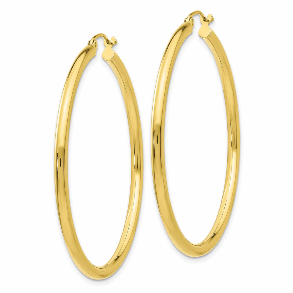 Lovely Rita's Earrings 10k Yellow Gold Polished 2.5MM Round Hoop Earrings