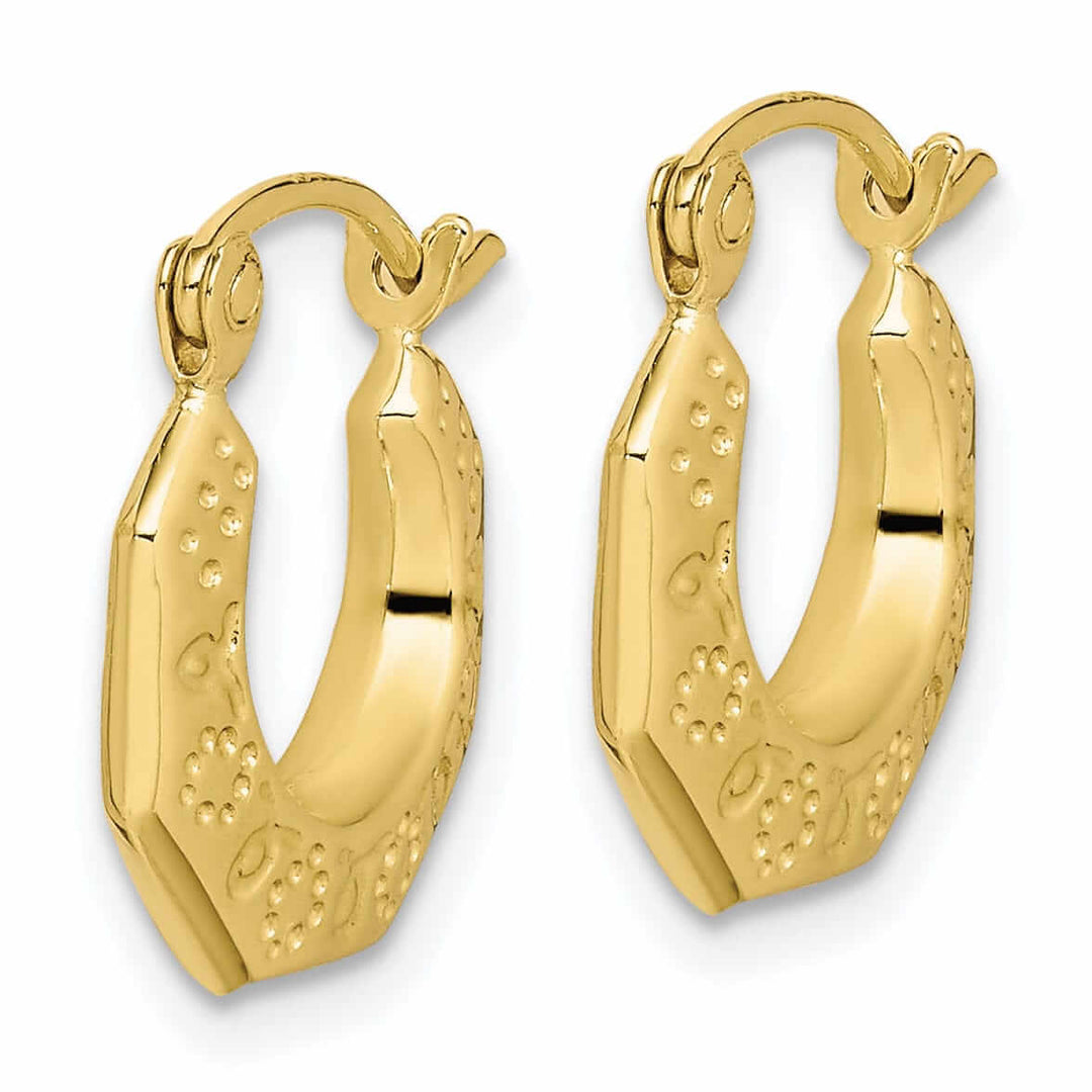 Lovely Rita's Earrings 10k Yellow Gold Polished Hollow Classic Earrings