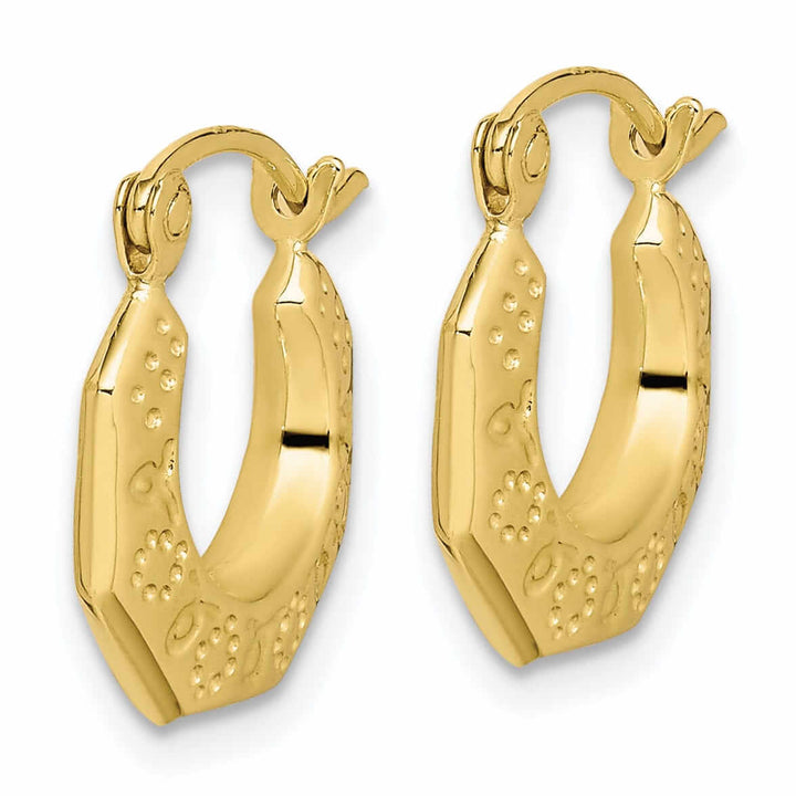 Lovely Rita's Earrings 10k Yellow Gold Polished Hollow Classic Earrings