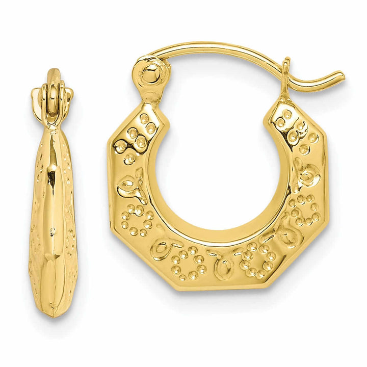 Lovely Rita's Earrings 10k Yellow Gold Polished Hollow Classic Earrings