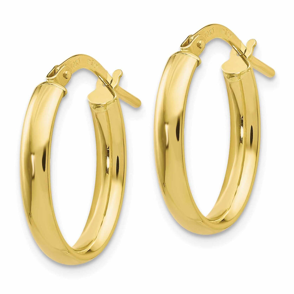 Lovely Rita's Earrings 10k Yellow Gold Polished Hoop Earrings