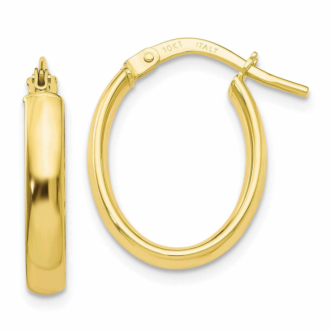 Lovely Rita's Earrings 10k Yellow Gold Polished Hoop Earrings