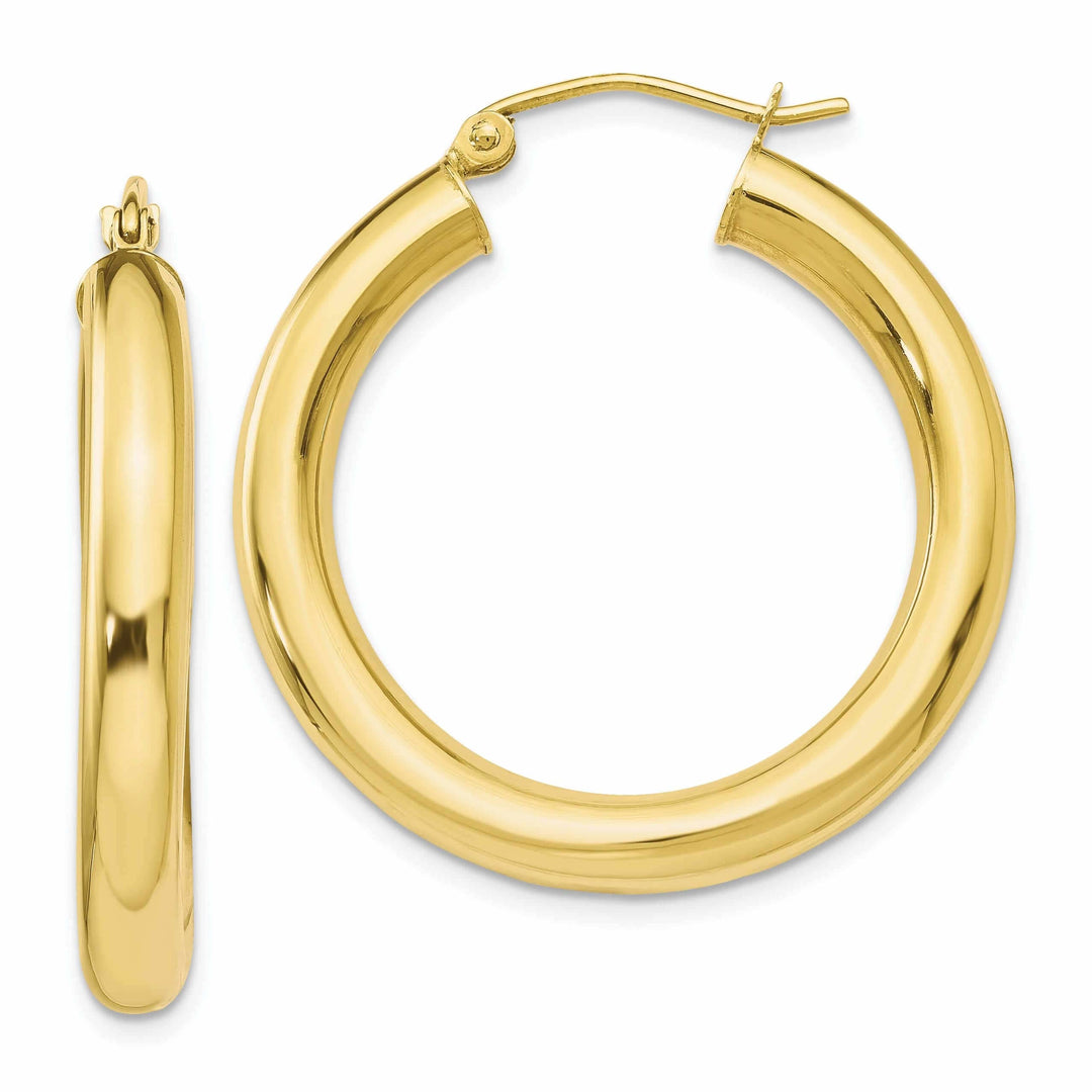 Lovely Rita's Earrings 10k Yellow Gold Polished Hoop Earrings
