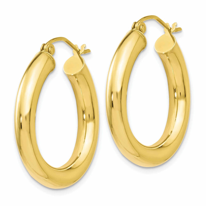 Lovely Rita's Earrings 10k Yellow Gold Polished Hoop Earrings