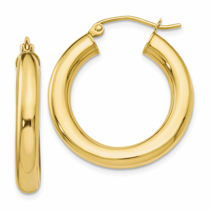 Lovely Rita's Earrings 10k Yellow Gold Polished Hoop Earrings