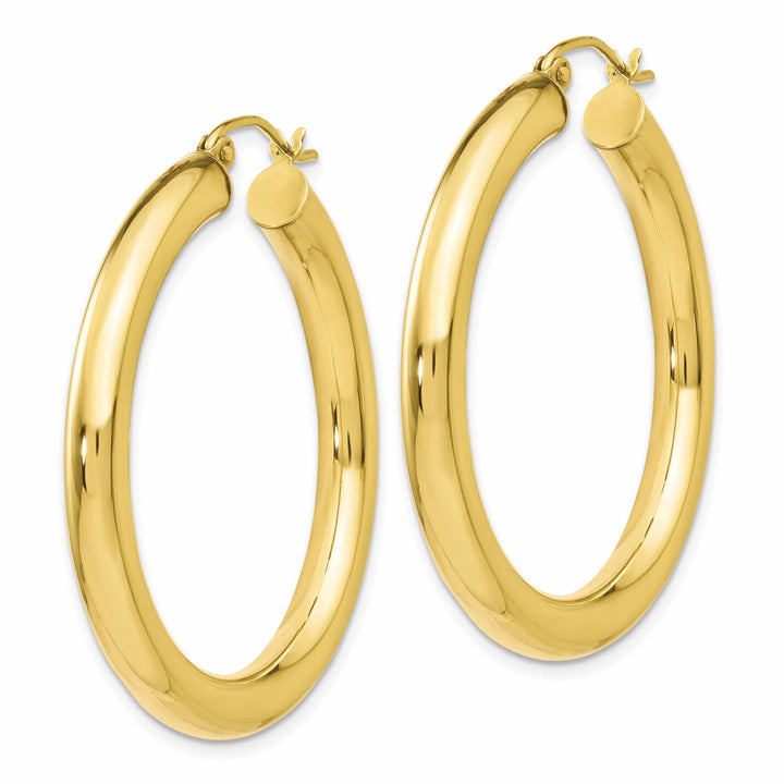 Lovely Rita's Earrings 10k Yellow Gold Polished Hoop Earrings