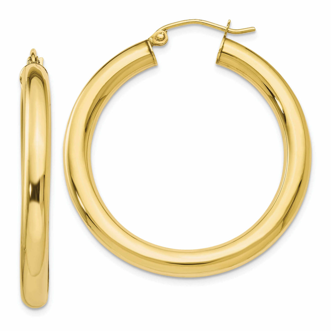 Lovely Rita's Earrings 10k Yellow Gold Polished Hoop Earrings