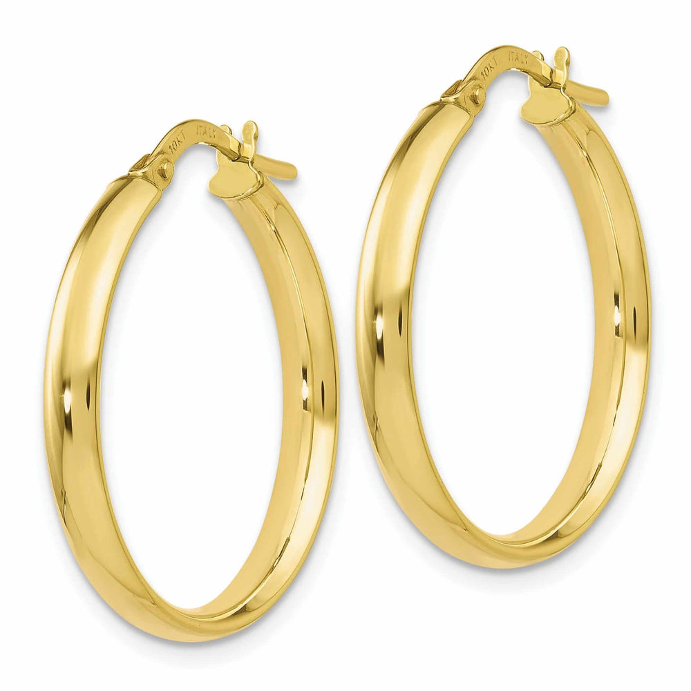 Lovely Rita's Earrings 10k Yellow Gold Polished Hoop Earrings