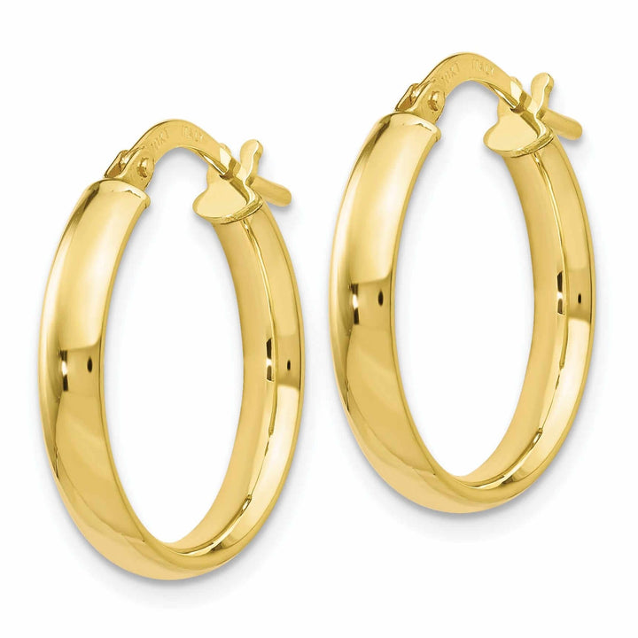 Lovely Rita's Earrings 10k Yellow Gold Polished Hoop Earrings