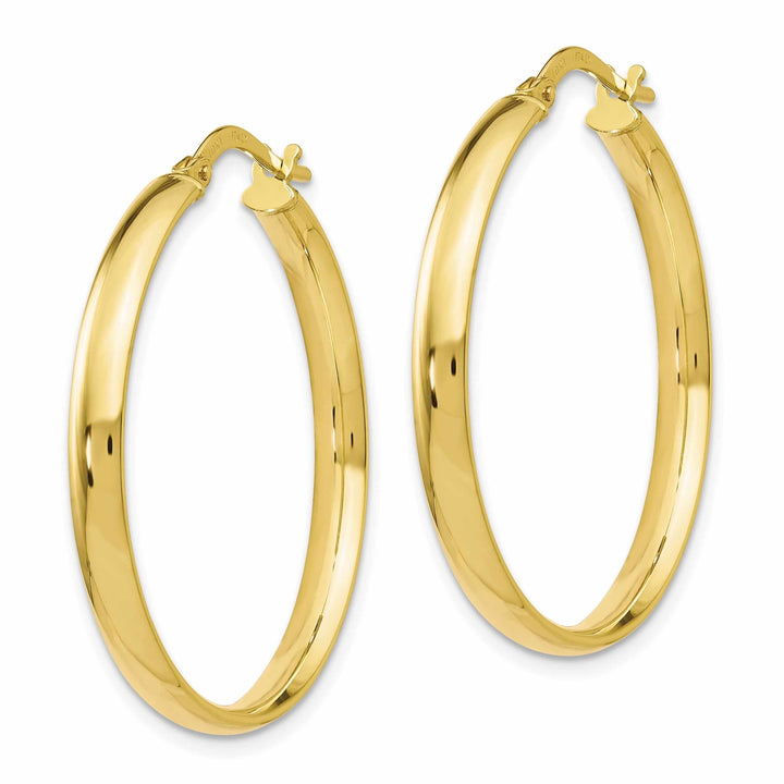 Lovely Rita's Earrings 10k Yellow Gold Polished Hoop Earrings