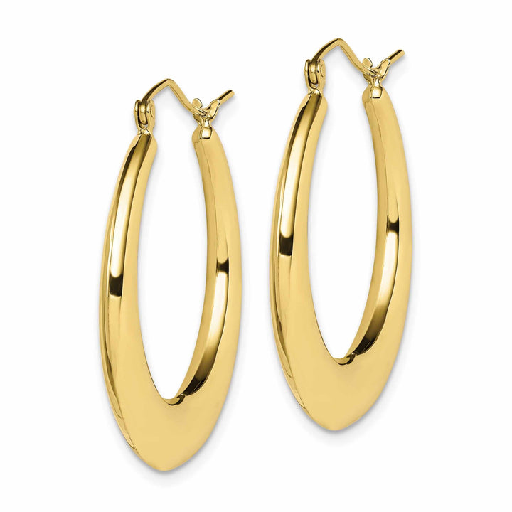Lovely Rita's Earrings 10KT Yellow Gold Classic Polished Hoop Earrings