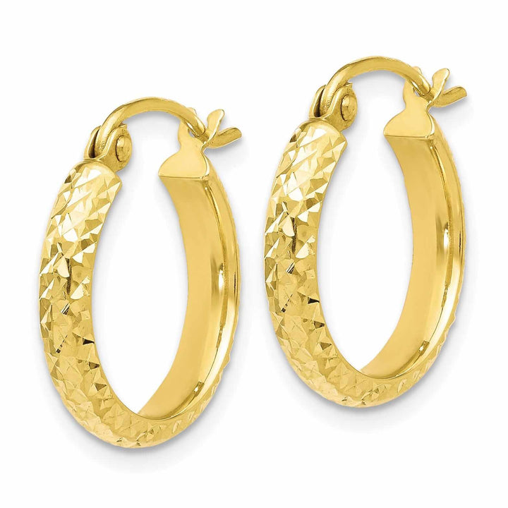 Lovely Rita's Earrings 10kt Yellow Gold D.C Hinged Hoop Earrings