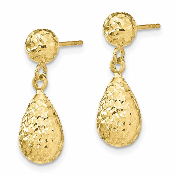 Lovely Rita's Earrings 10kt Yellow Gold D.C Post Dangle Earrings