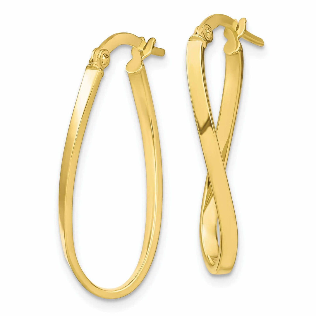 Lovely Rita's Earrings 10kt Yellow Gold Hinged Hoop Earrings