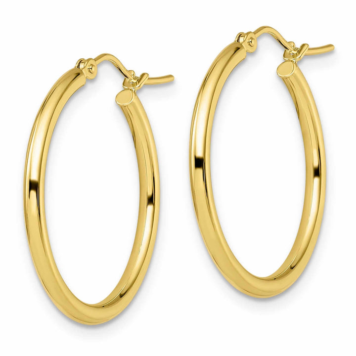 Lovely Rita's Earrings 10kt Yellow Gold Polished Hinged Hoop Earrings