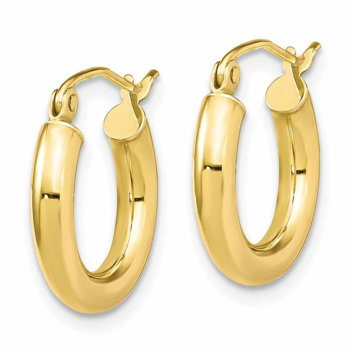 Lovely Rita's Earrings 10kt Yellow Gold Polished Hinged Hoop Earrings