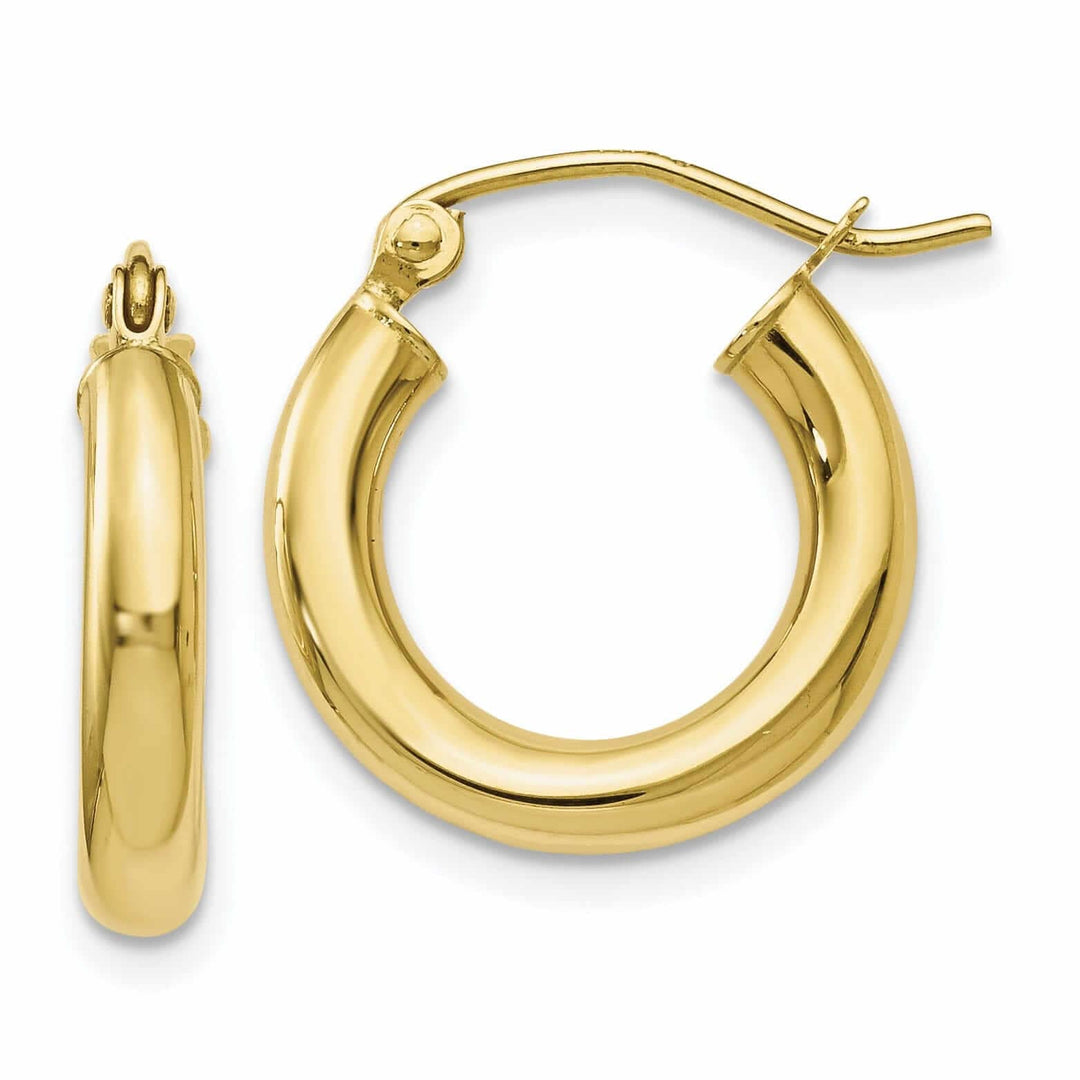 Lovely Rita's Earrings 10kt Yellow Gold Polished Hinged Hoop Earrings