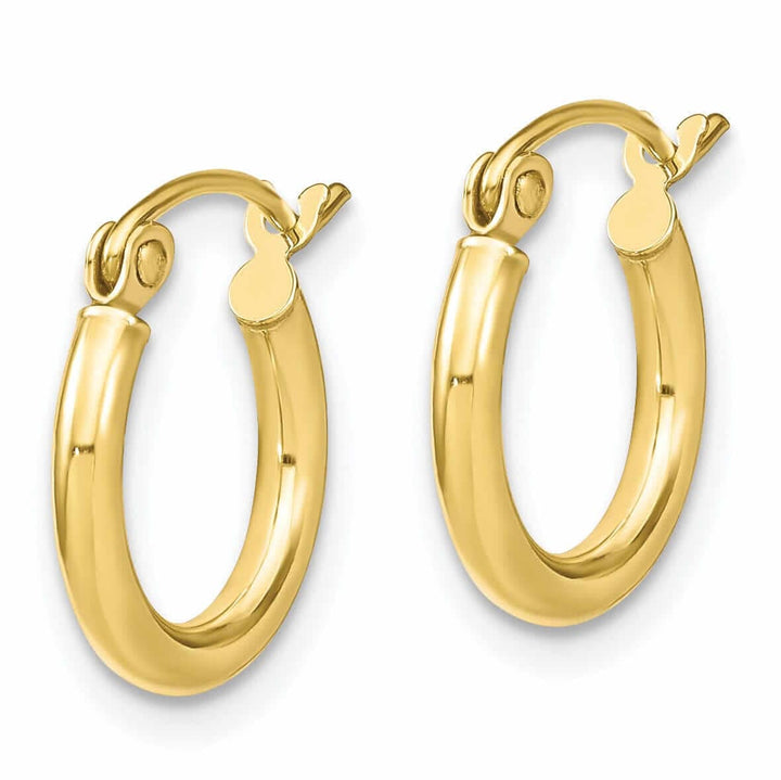 Lovely Rita's Earrings 10kt Yellow Gold Polished Hinged Hoop Earrings