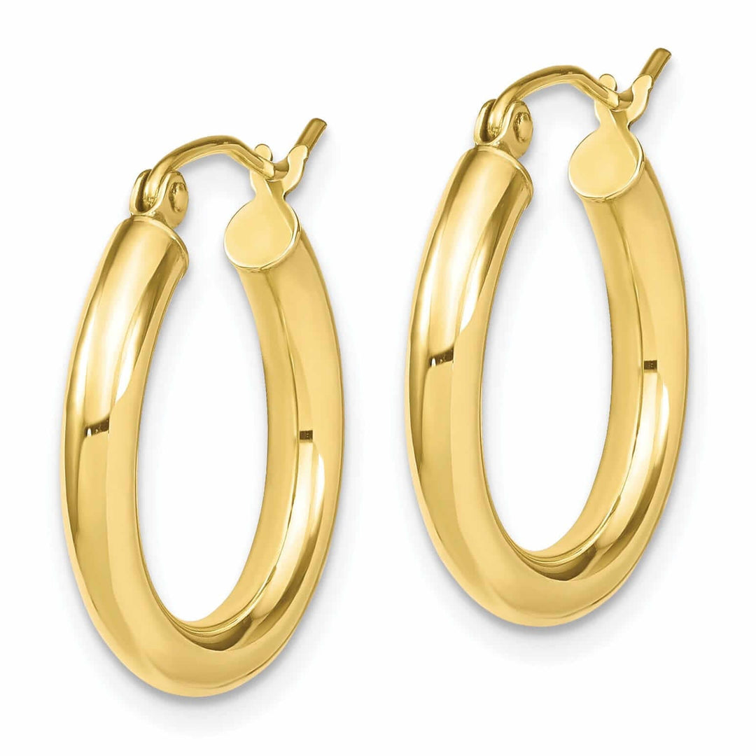 Lovely Rita's Earrings 10kt Yellow Gold Polished Hinged Hoop Earrings