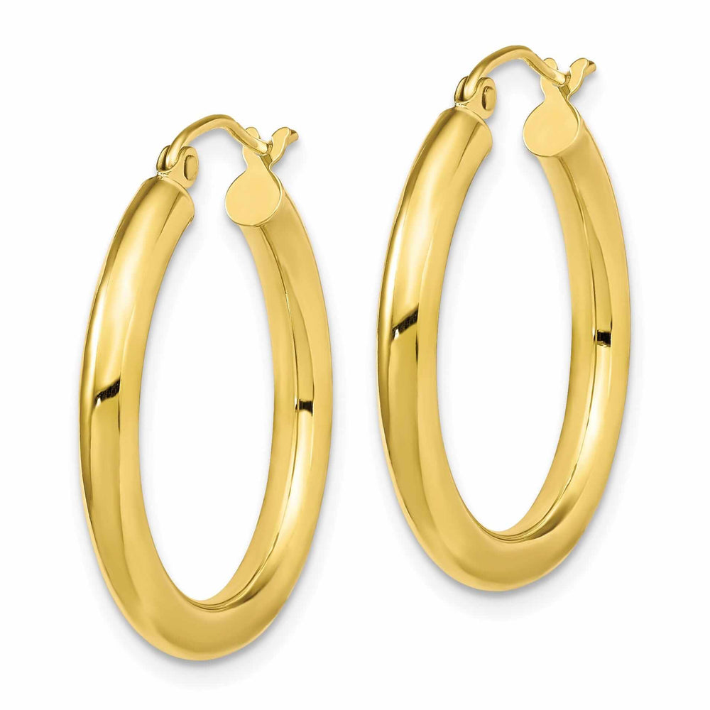 Lovely Rita's Earrings 10kt Yellow Gold Polished Hinged Hoop Earrings