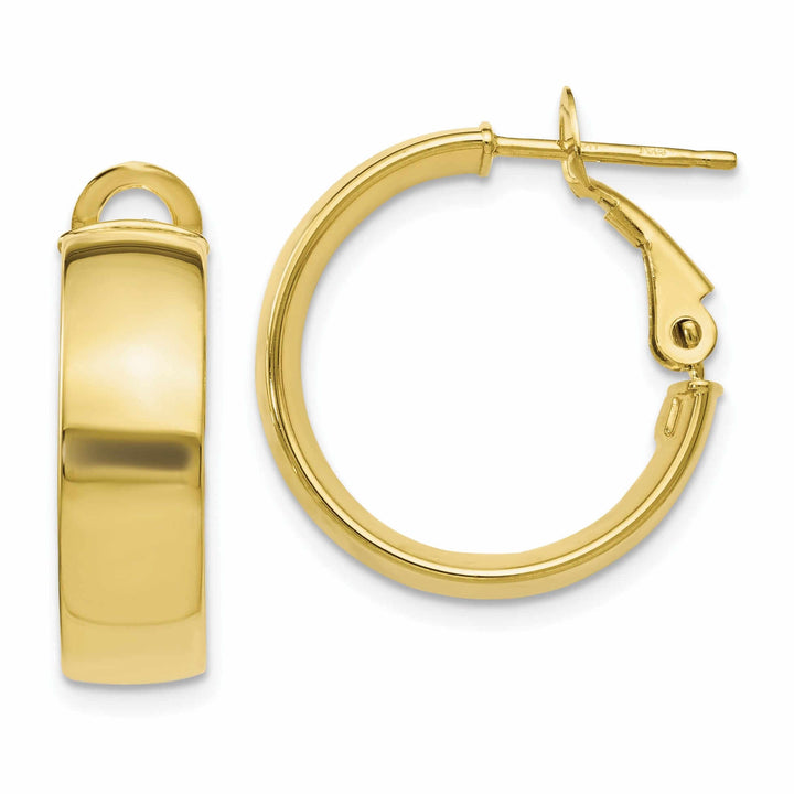 Lovely Rita's Earrings 10kt Yellow Gold Polished Hoop Earrings