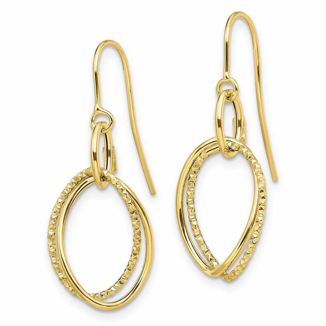 Lovely Rita's Earrings 10kt Yellow Gold Shepherd Hook Dangle Earring