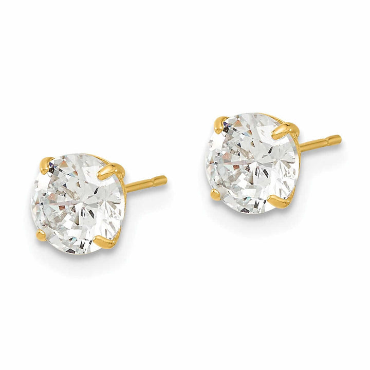 Lovely Rita's Earrings 14k 6mm Round Basket Set Stud Earrings