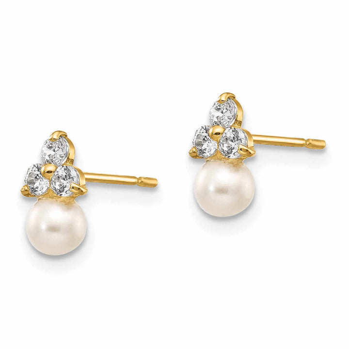 Lovely Rita's Earrings 14k and Pearl Post Earrings
