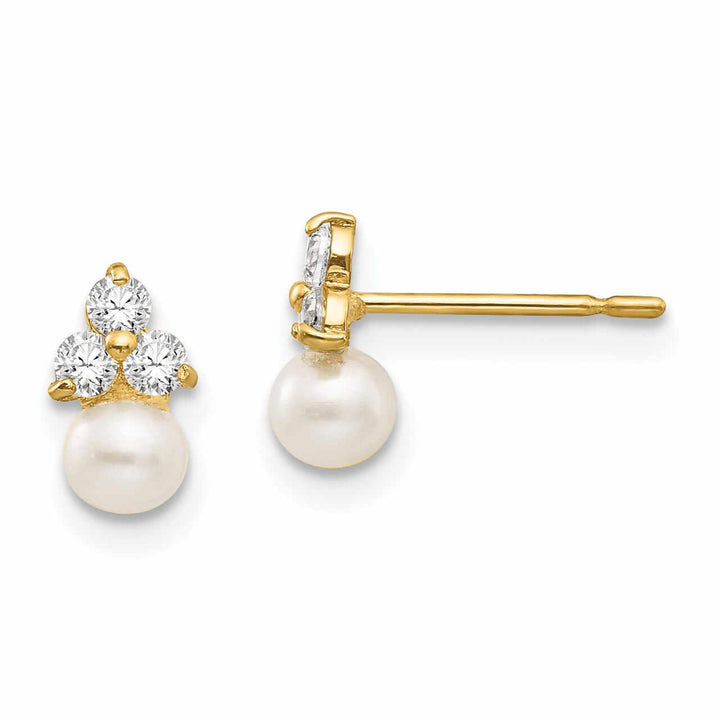 Lovely Rita's Earrings 14k and Pearl Post Earrings
