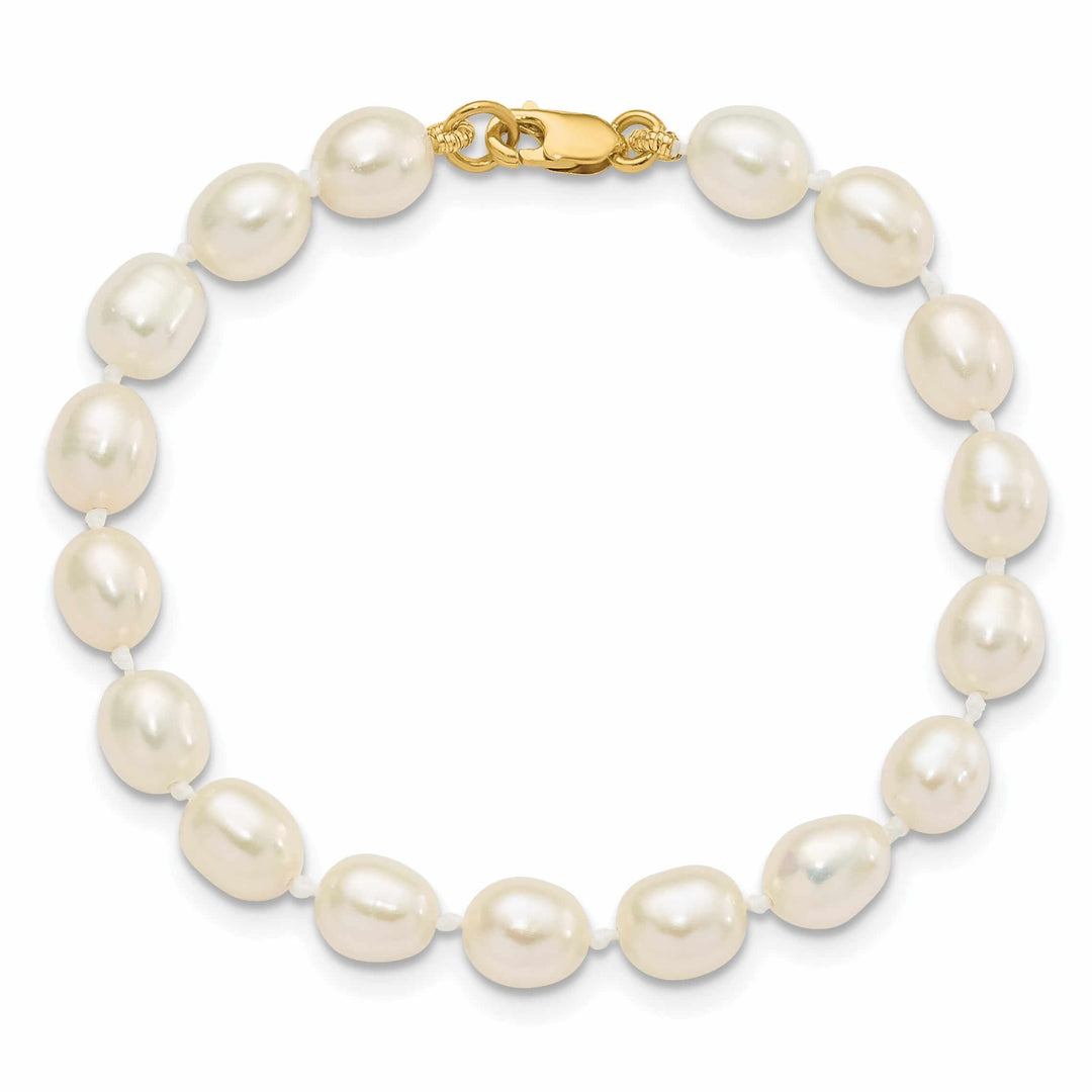 Lovely Rita's Earrings 14k FWC Pearl Bracelet Necklace Earrings Set