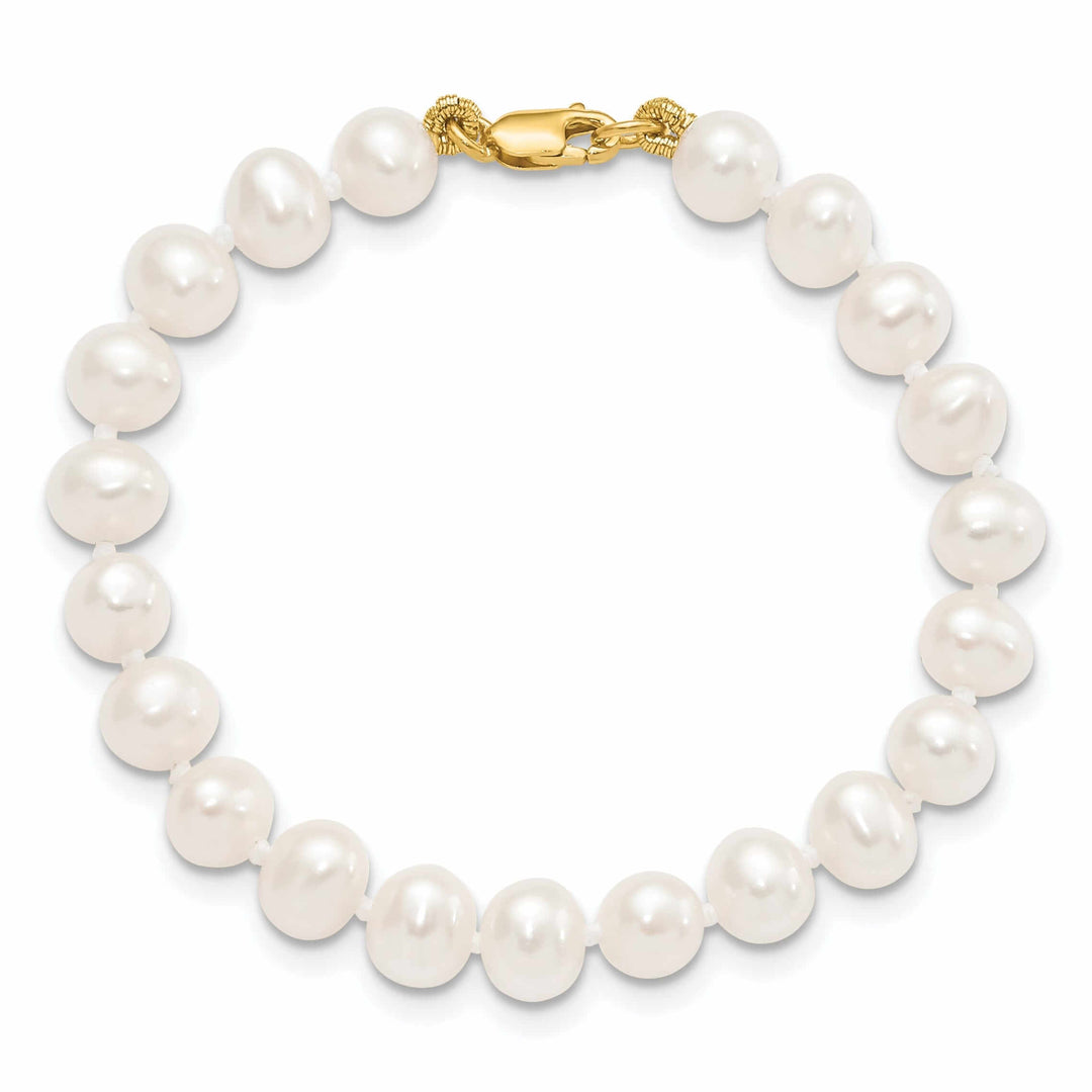 Lovely Rita's Earrings 14k FWC Pearl Bracelet Necklace Earrings Set