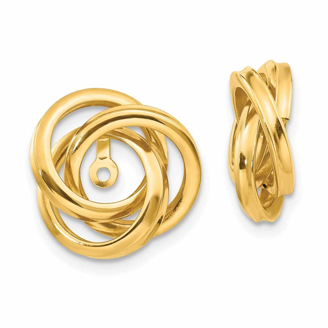 Lovely Rita's Earrings 14k Gold Polished Love Knot Earring Jackets